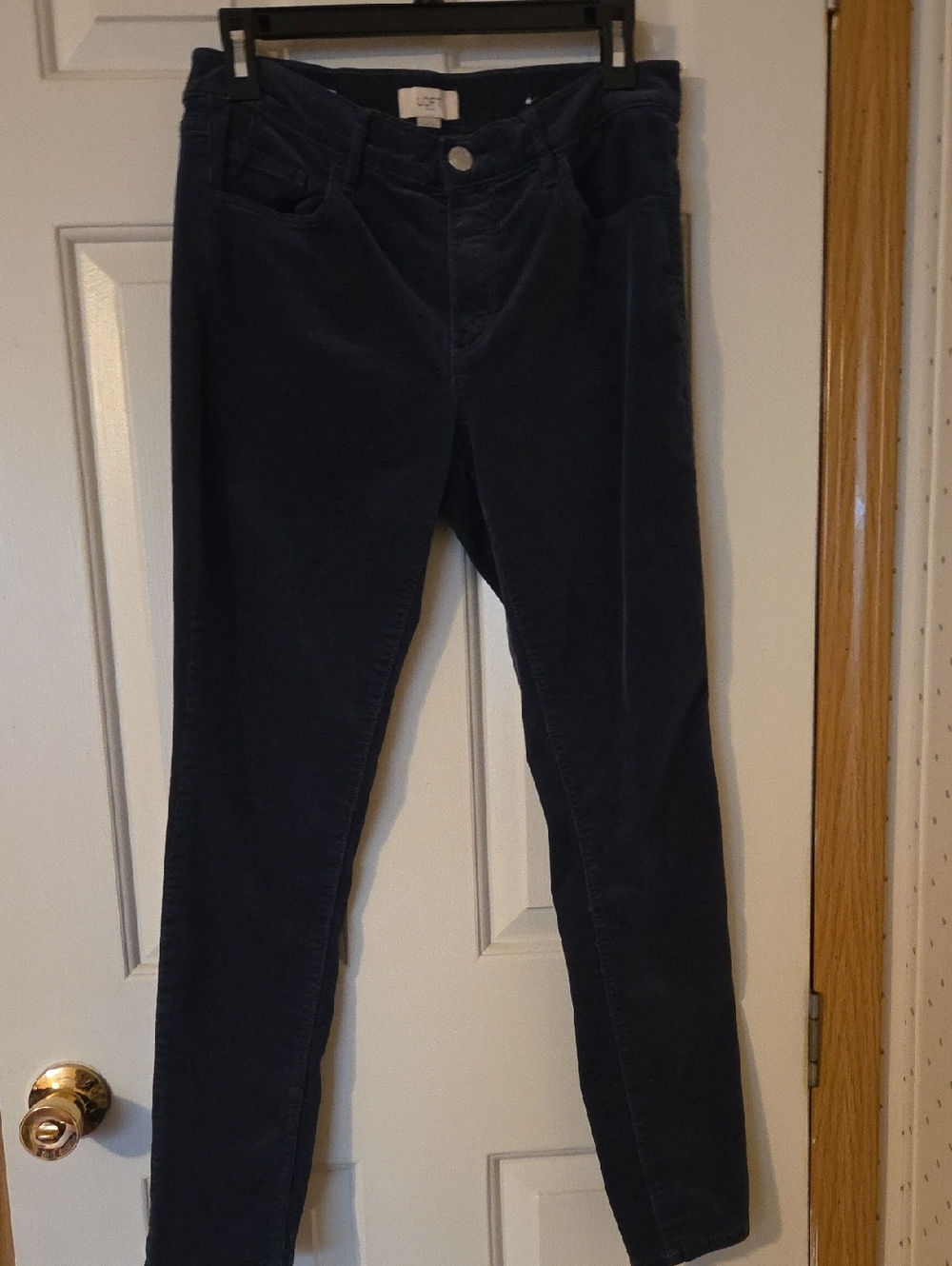 LOFT Skinny Corduroy Jeans in Dark Navy